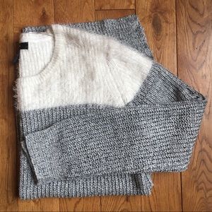 Super Cozy Grey and White Sweater!